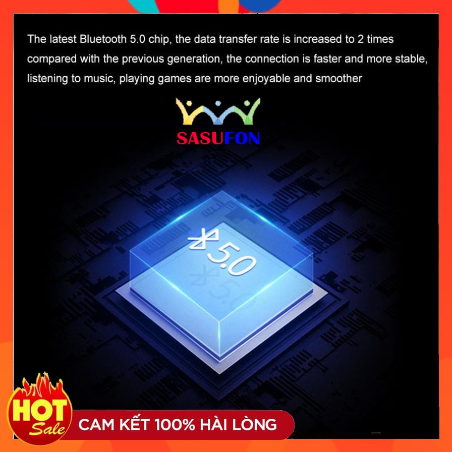 Tai nghe bluetooth cao cấp TWS5 - Chống Ồn Chủ Động - Dùng Cho IOS Và Android - Tự Động Kết Nối - Cảm Biến Nhạy