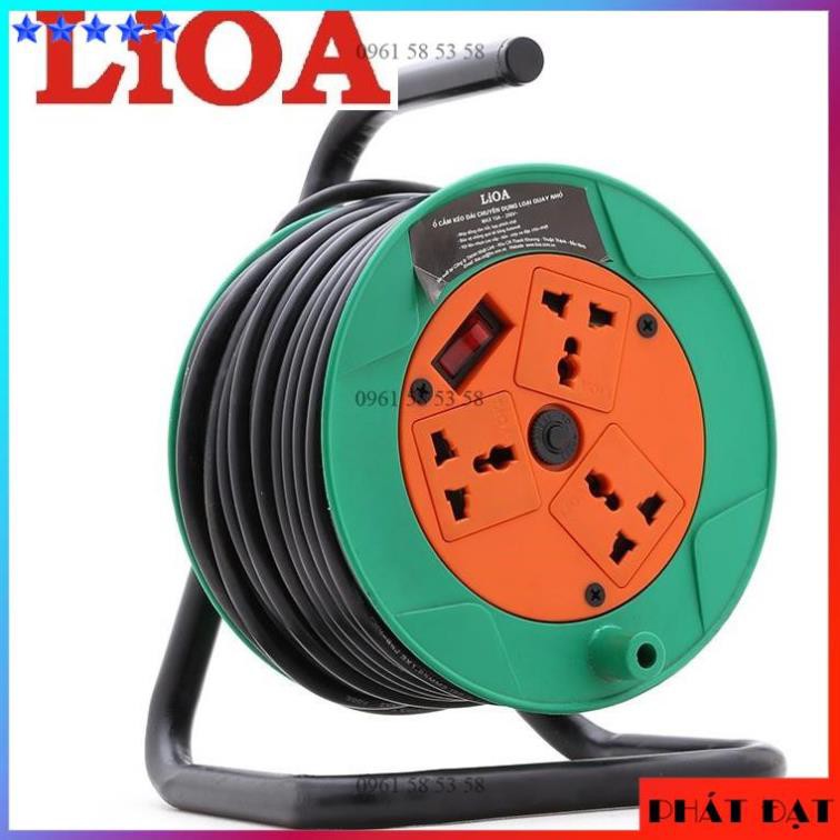 [CHÍNH HÃNG] Ổ QUAY CÔNG NGHIỆP 20 mét 10A Lioa QN20-2-10A (TĐSG)