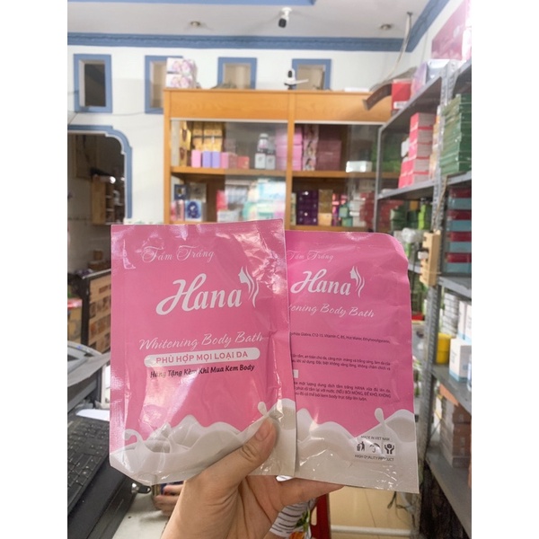 tăm trắng hana…hồngwhitening body bật tone sau lần tăm