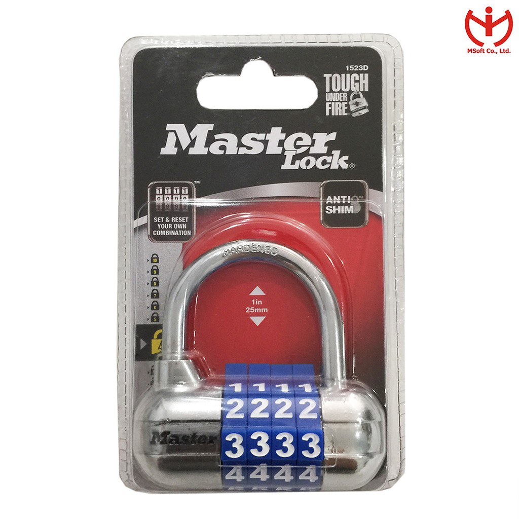 [Hỏa tốc HCM] Khóa số Master Lock 1523 EURD dùng khóa tủ cá nhân - MSOFT