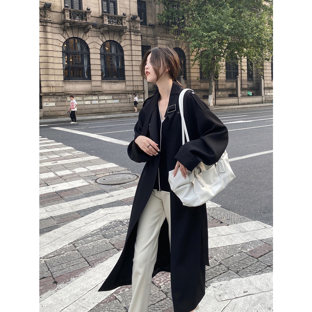 Áo Khoác Măng Tô Chất Đẹp Phong Cách Hàn Quốc Cho Nữ