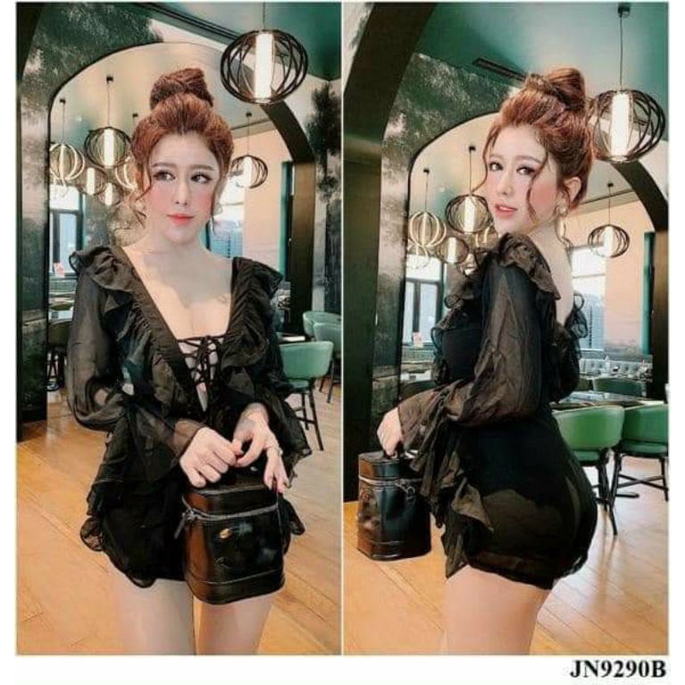 Jump cột dây hở ngực bèo rũ sexy