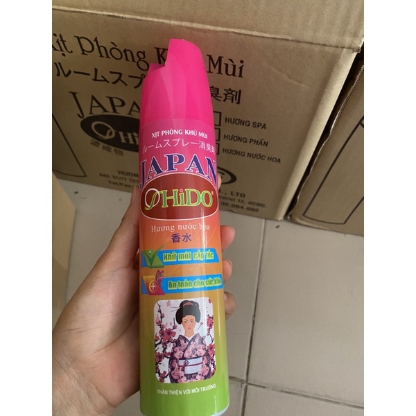 Combo 24 chai Oshido Xịt phòng khử mùi hôi .mùi thuốc lá .