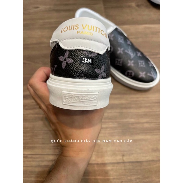 Giày lười slipon Lv siêu cấp . Giày thể thao nam full hộp