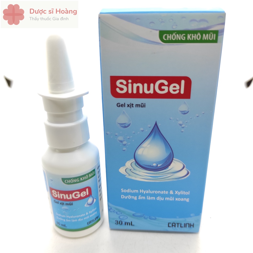 Gel Xịt Mũi SinuGel - 30ml - Chống khô mũi