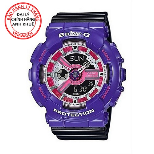 Đồng hồ Nam G-Shock Casio dây nhựa kim-điện tử GA-110NC-6ADR - Chính hãng Casio Anh Khuê