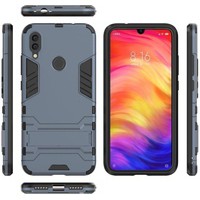 Ốp Lưng chống sốc IRON MAN Bảo Vệ Điện Thoại Xiaomi Redmi Note 7, K30 Pro Có Chân Chống Xem Video