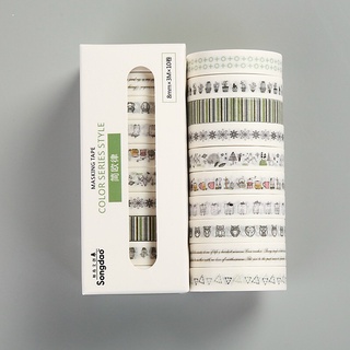 Cuộn băng dán Washi trang trí sổ DIY