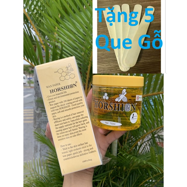 COMBO Sáp wax lông lạnh Horshion và 1 cây Giấy wax Horshion