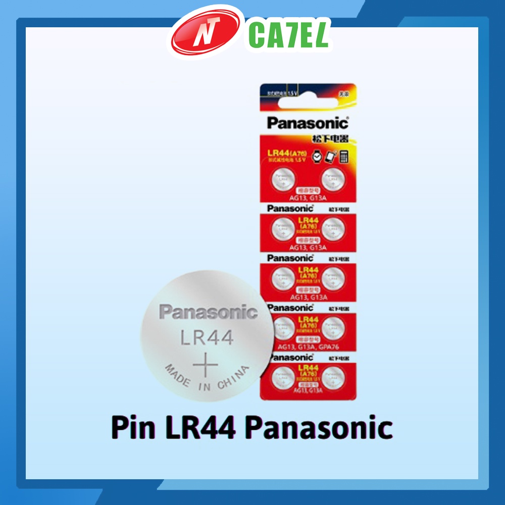 Pin LR44-G13 Panasonic vỉ 10 viên hàng chính hãng NT CATEL