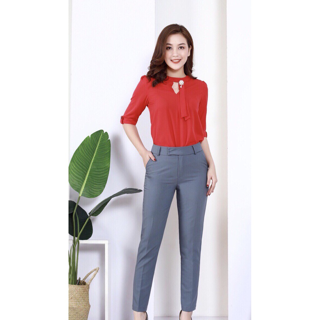 [Mã WAMST112 giảm 25k đơn 150k] Quần âu nữ vải trượt nhung Hàn cao cấp(siêu cao cấp) | BigBuy360 - bigbuy360.vn