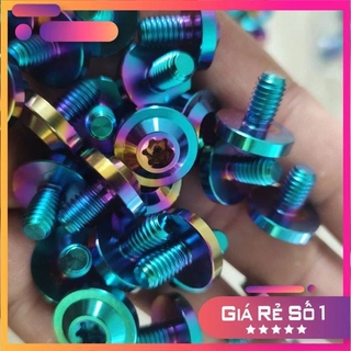 ỐC TITAN GR5 6li15 Dù To Dày Gắn Ốp Pô Cần Ter và Dàn Áo Các Loại Xe Wave/Ex150