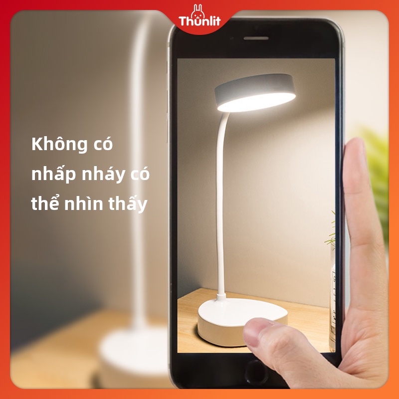 Đèn bàn đọc sách Thunlit bóng LED có thể sạc lại 1500mAh với 3 nhiệt độ màu