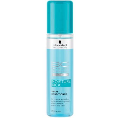 Xịt dưỡng tóc giữ ẩm Schwarzkopf BC Bonacure Hyaluronic Moisture Kick Spray Conditioner cho tóc khô 200ml