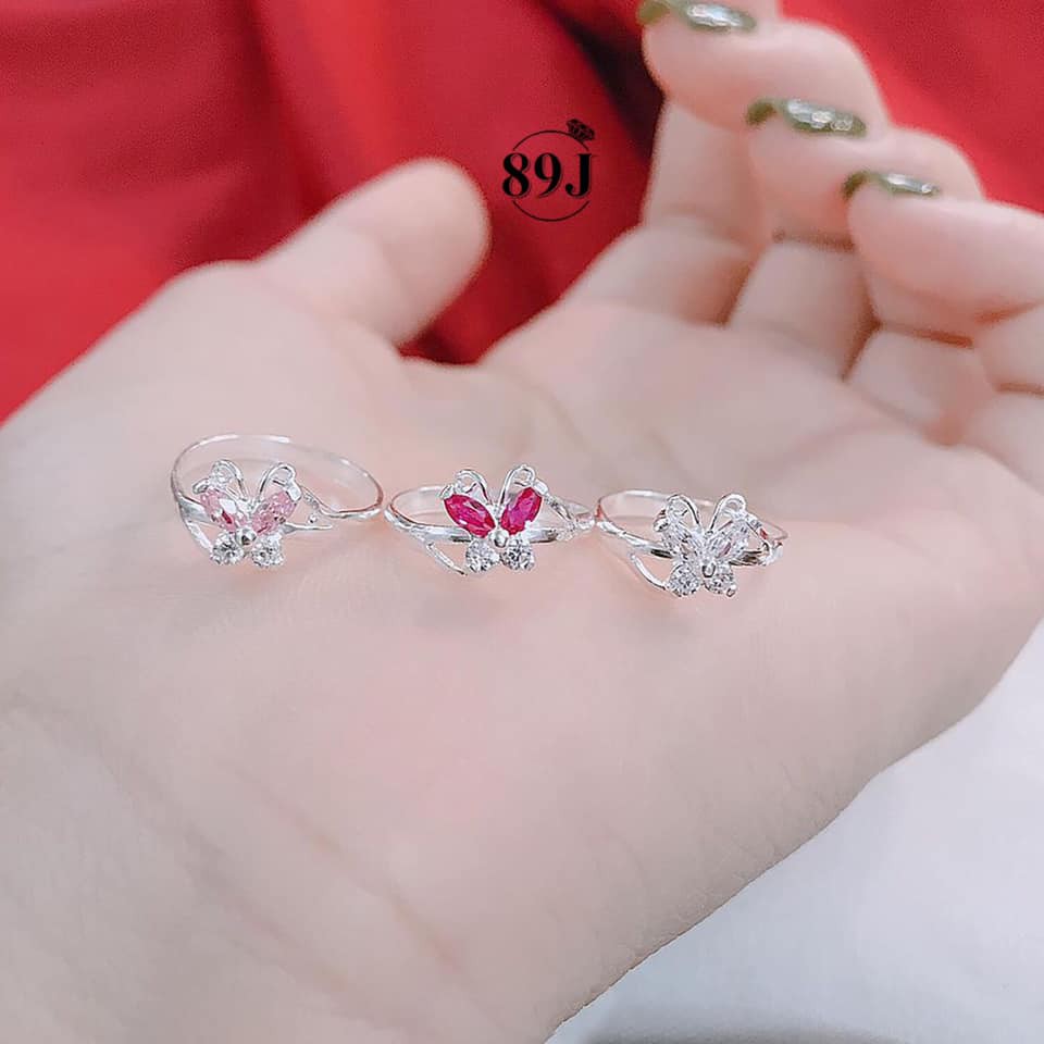 Nhẫn BẠC Ta Cho Bé Siêu Xinh - Hình Cánh bướm