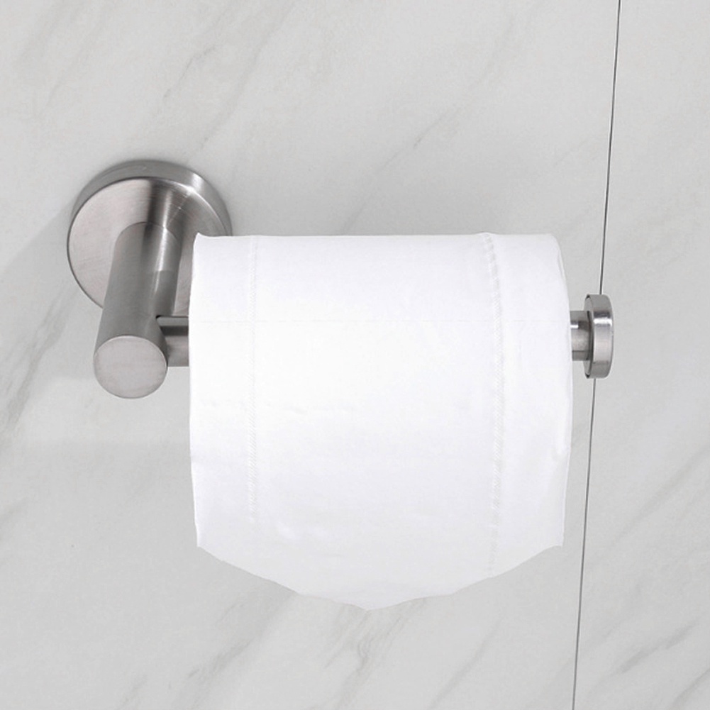 Giá đỡ giấy vệ sinh treo tường Giá đỡ khăn giấy bằng thép không gỉ Kệ giấy WC đục lỗ miễn phí