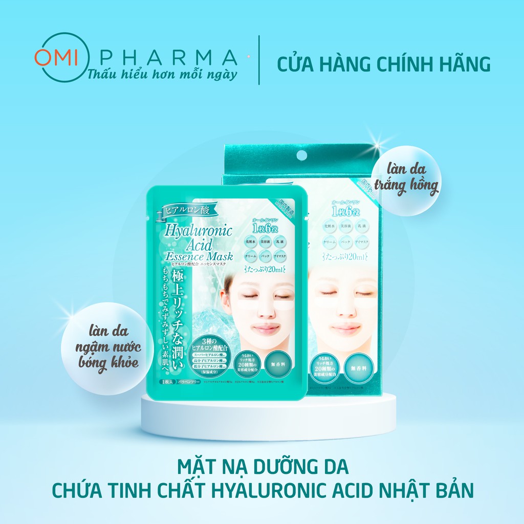 Mặt Nạ Nhật Dưỡng Ẩm Chuyên Sâu Hyaluronic S Select Nhật Bản (Hộp 5 Miếng)