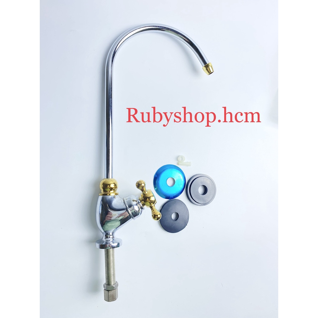 Vòi vặn cổ ngỗng inox dùng cho máy R.O Rubyshop.hcm