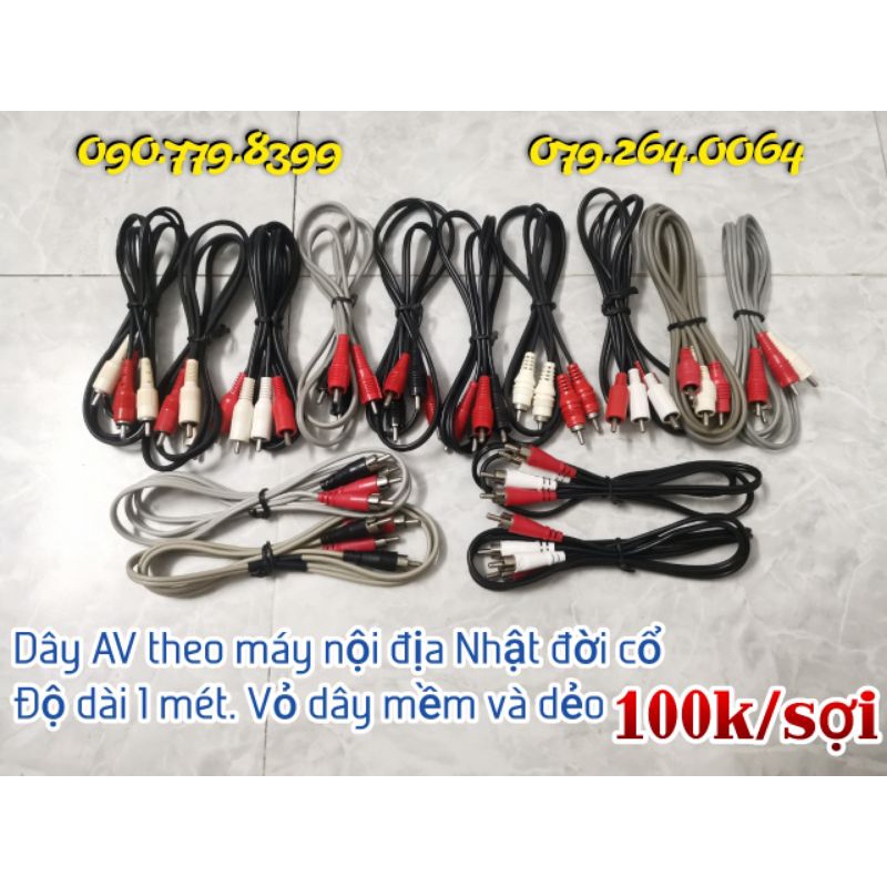 Dây AV 1m theo máy nội địa Nhật đời cổ