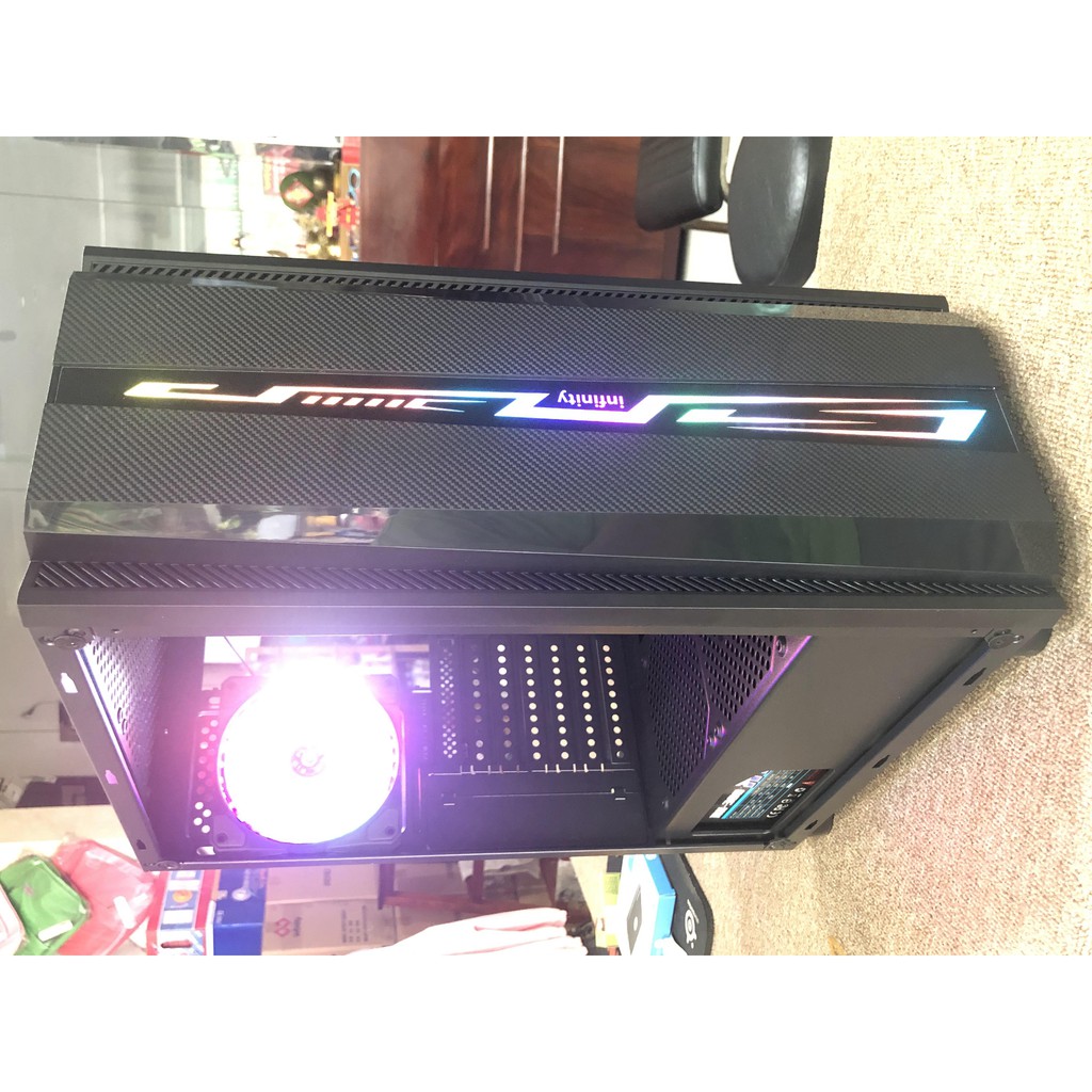 [Mã ELFLASH2 hoàn 10K xu đơn 20K] Vỏ case Infinity Denki Mới kèm led RGB mặt  | WebRaoVat - webraovat.net.vn