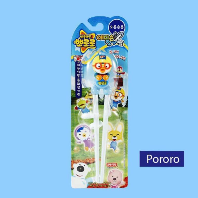 [Mã SKAMLTSM9 giảm 10% đơn 99K] [TRỢ GIÁ] Đũa tập ăn Pororo xuất Hàn (hình Pororo)