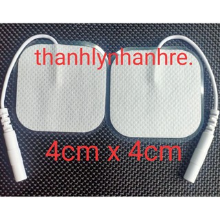 Cặp Miếng Dán Xung Điện máy vật lý trị liệu MPT812. DoctorHome va Dr.Ho (4*4cm) (2 miếng)