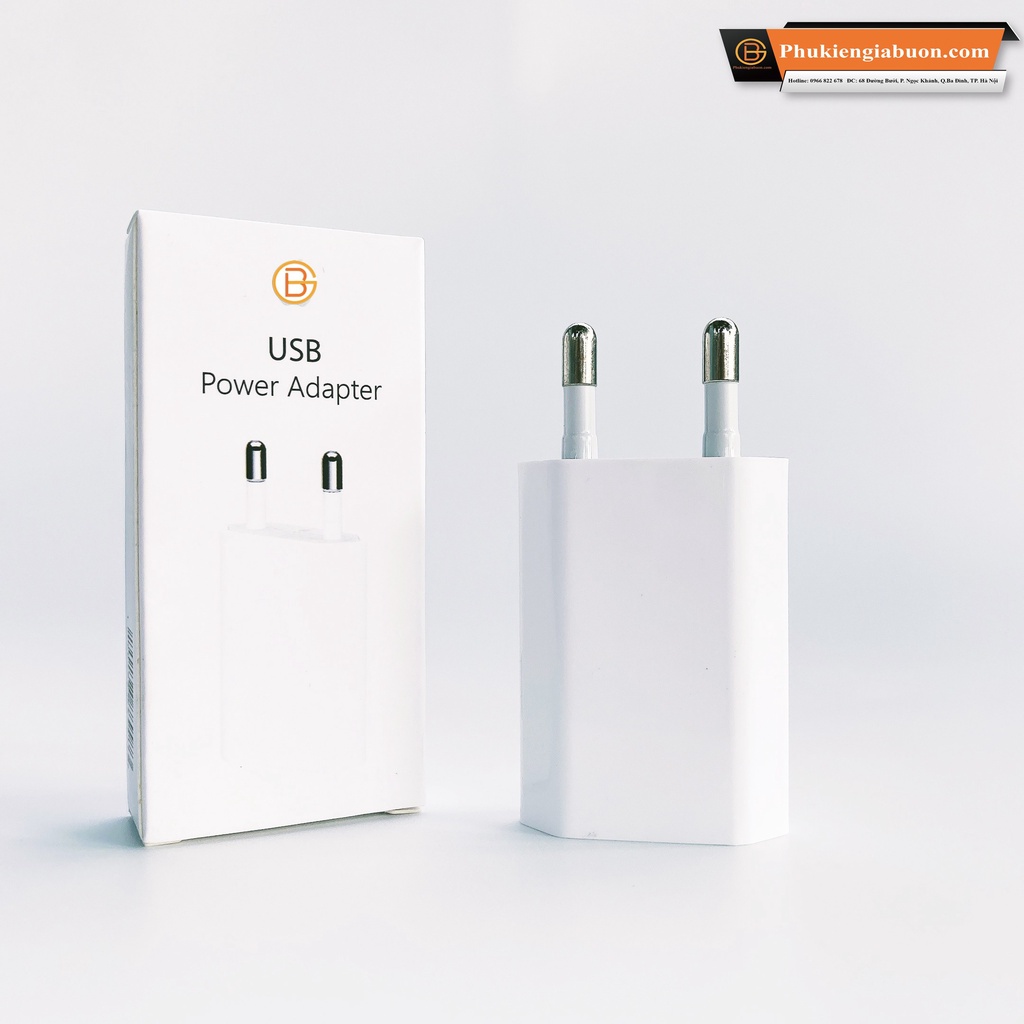 Củ sạc chuẩn dòng 5W cho lP củ dẹt  bảo hành 1 năm