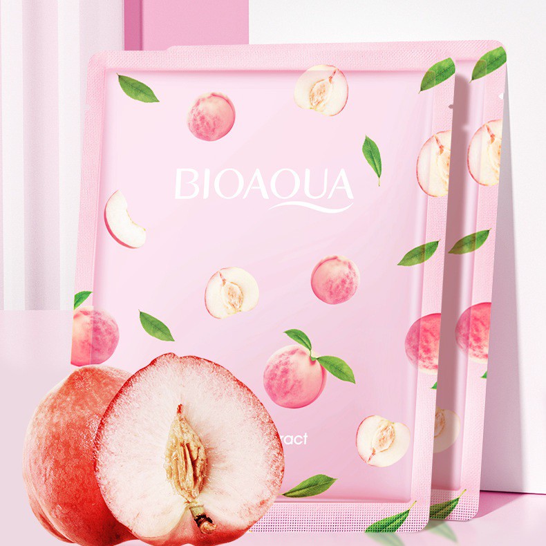 Mặt nạ giấy Bioaqua Trái Đào Peach giúp dưỡng ẩm, làm trắng, chăm sóc chuyên sâu 25ml | BigBuy360 - bigbuy360.vn