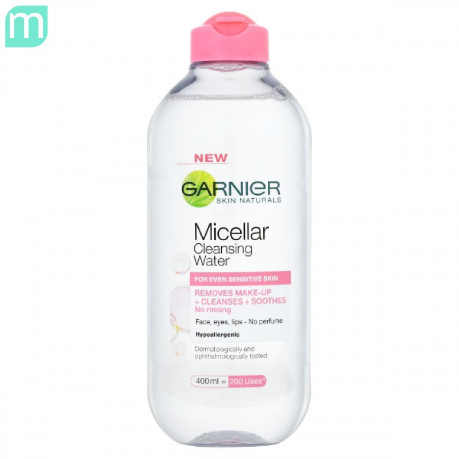 NƯỚC TẨY TRANG MÀU HỒNG CHO DA NHẠY CẢM – GARNIER – MICELLAR CLEANSING WATER (400ML)