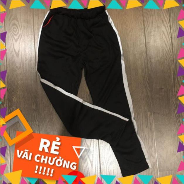 QUẦN JOGGER NỈ SỌC PHÁT SÁNG( CÓ ẢNH THẬT)