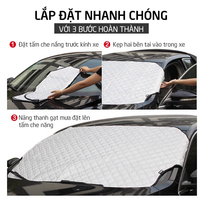 Mua Tấm Che Nắng Kính Lái Ô Tô, 3 lớp tráng bạc siêu bền giá rẻ nhất | TecKi.Vn