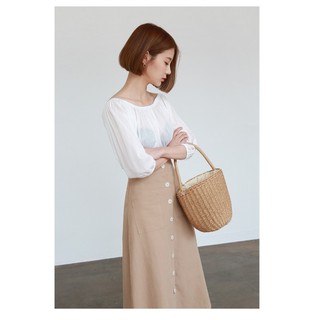 CHÂN VÁY CHỮ A LINEN DÀI