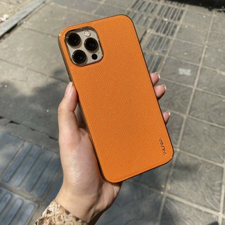 Ốp lưng SULADA da xước viền vàng cho iPhone Xs Max, 11, 11 Pro Max, 12, 12 Pro, 12 Pro Max Cực đẹp sang trọng