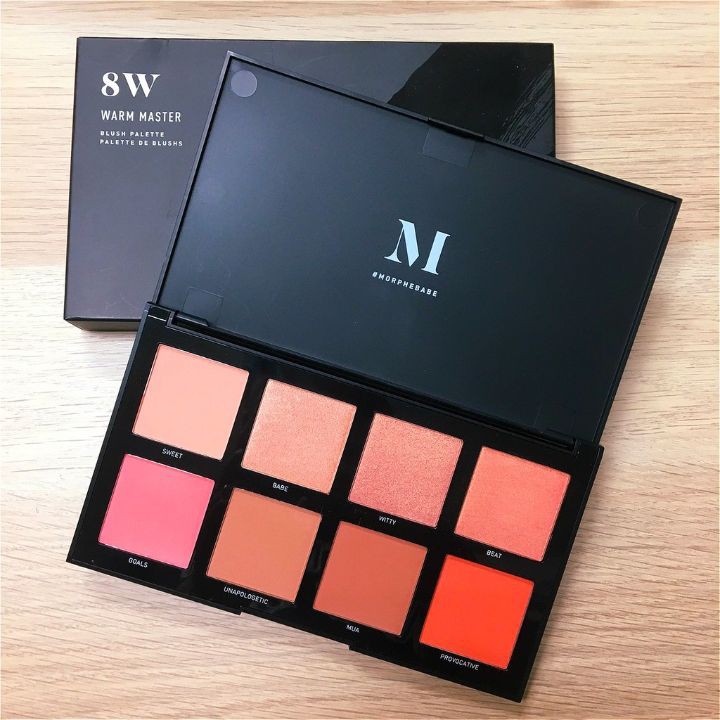 Má hồng Morphe 8W Warm Master 8 ô