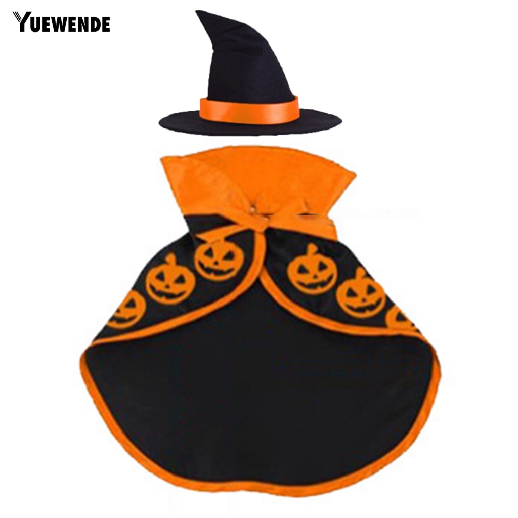 Yue.z Áo Choàng Nhẹ In Họa Tiết Bí Ngô Cho Thú Cưng