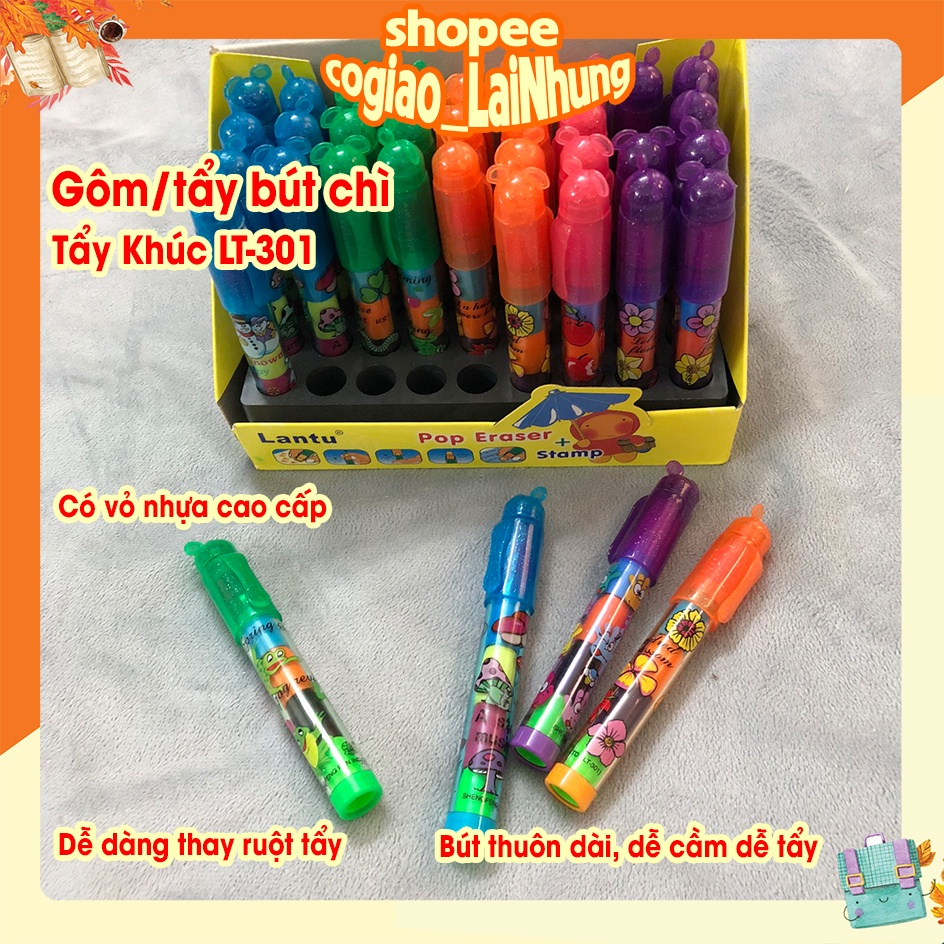 Gôm tẩy bút chì học sinh cute dễ thương, siêu sạch