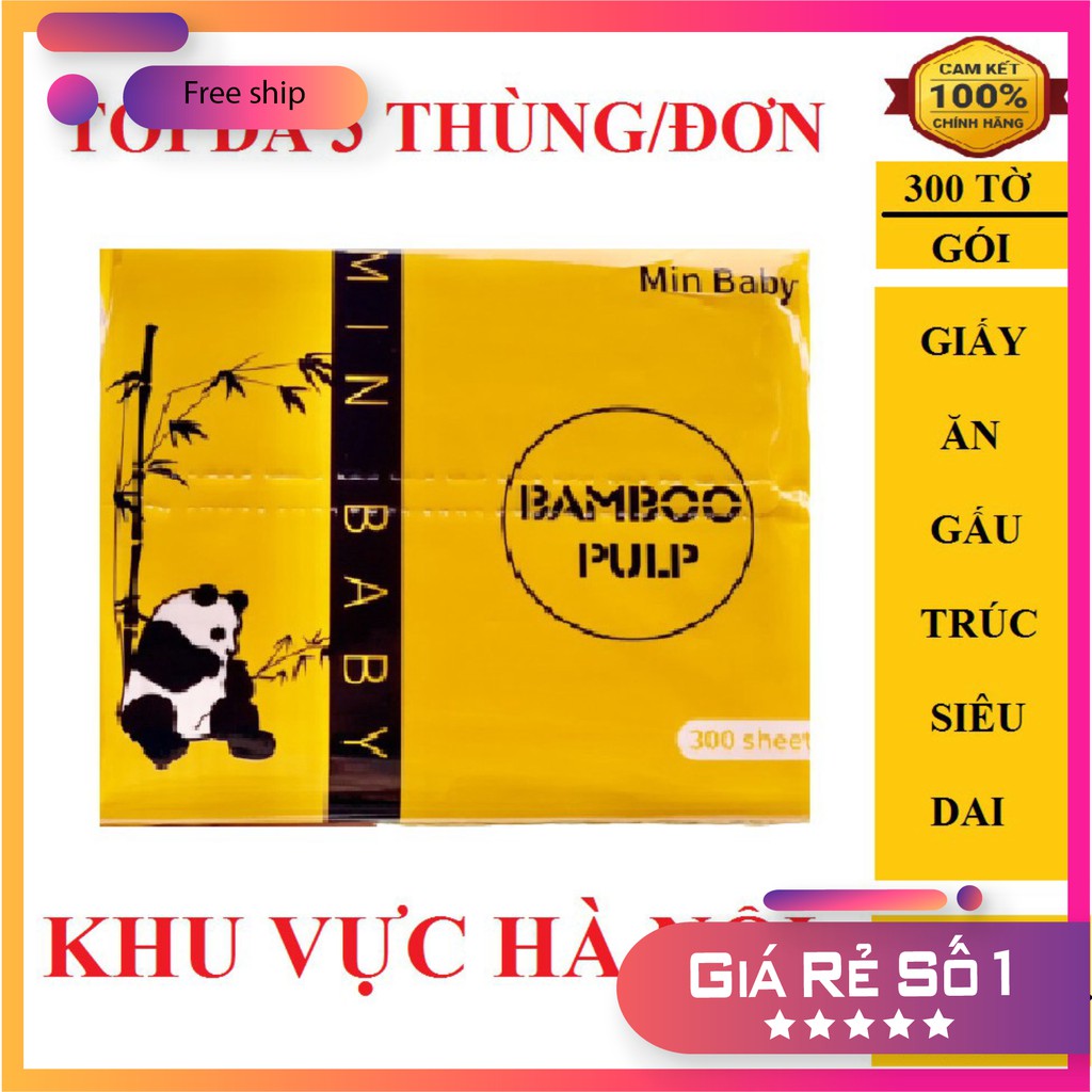 [ [ MẪU MỚI ]  ]30 GÓI GIẤY ĂN GẤU TRÚC MIN BABY SIÊU DAI ( TỔNG KHO GIA DỤNG GIÁ GỐC )  [FreeShip – HÀNG MỚI]