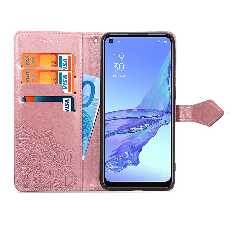 Bao da điện thoại trang trí họa tiết dập nổi cho Oppo A53 A92S Realme C11 C12 C15 | BigBuy360 - bigbuy360.vn
