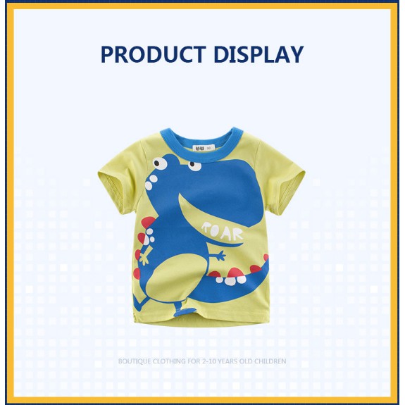 Áo bé trai áo thun cho bé in hình ngộ nghĩnh dolphin 2 chất cotton hàng tiêu chuẩn chất lượng cao