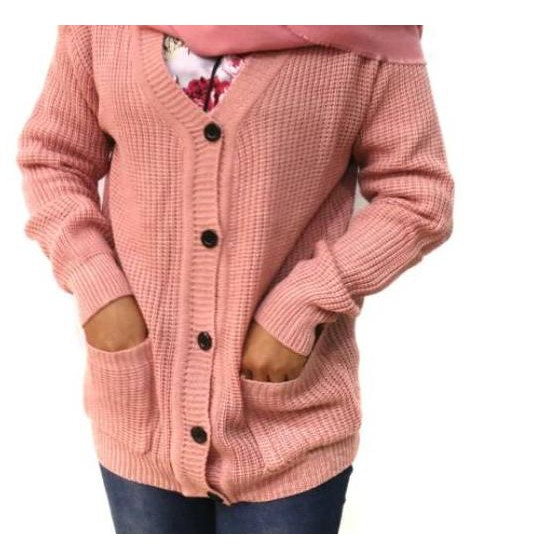 Áo Khoác Cardigan Dệt Kim Cỡ Lớn Họa Tiết Emporer Màu Xanh Quân Đội Thời Trang Mới Cho Nữ