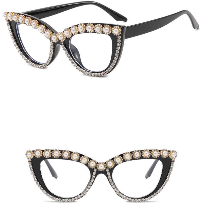 (JIUERBA) Kính Mát Đính Kim Cương Thời Trang Phương Tây Cho Bữa Tiệc