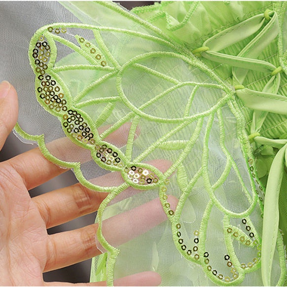 Đầm Công Chúa Dáng Dài Phối Lưới Thời Trang Mùa Hè Xinh Xắn Cho Bé Gái