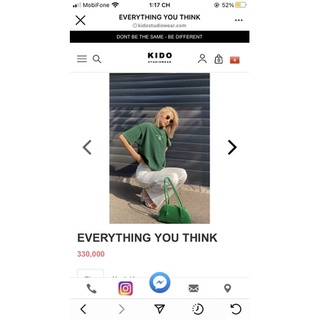 Áo thun Everything You Think của Kido