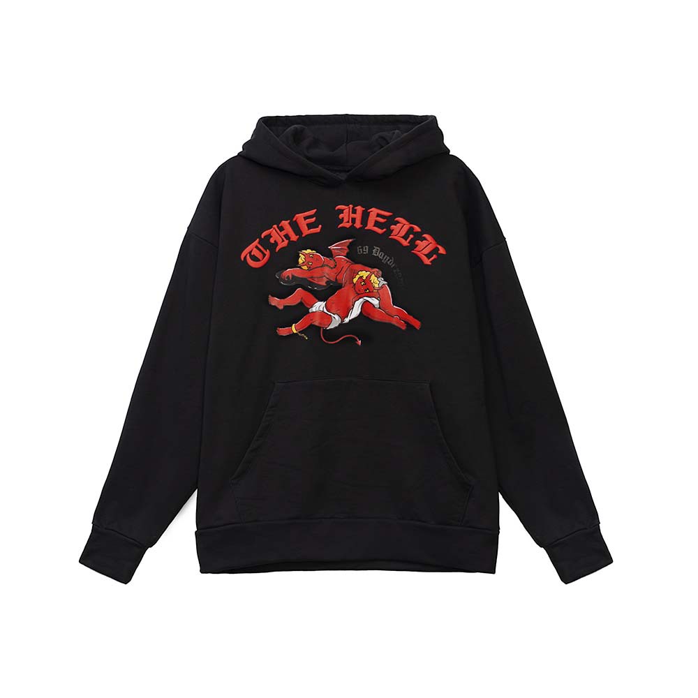 THE HELL HOODIE - Áo Hoodie Tay Dài <69DAYDREAMS> CHÍNH HÃNG