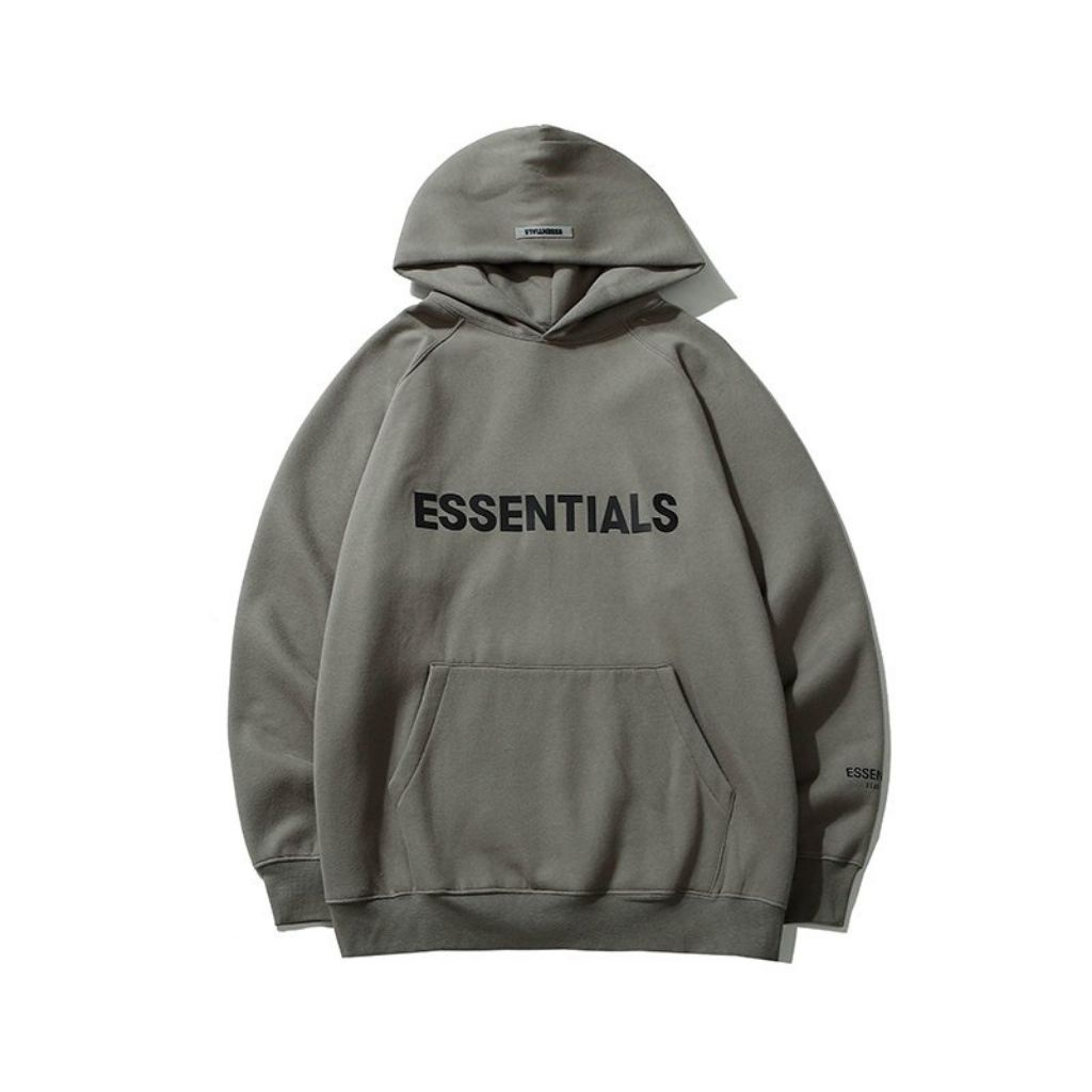 Áo Hoodie Nam Nữ ANYOUNG Áo nỉ hoodie Essentials In cao su nổi  , áo nỉ bông unisex nam nữ