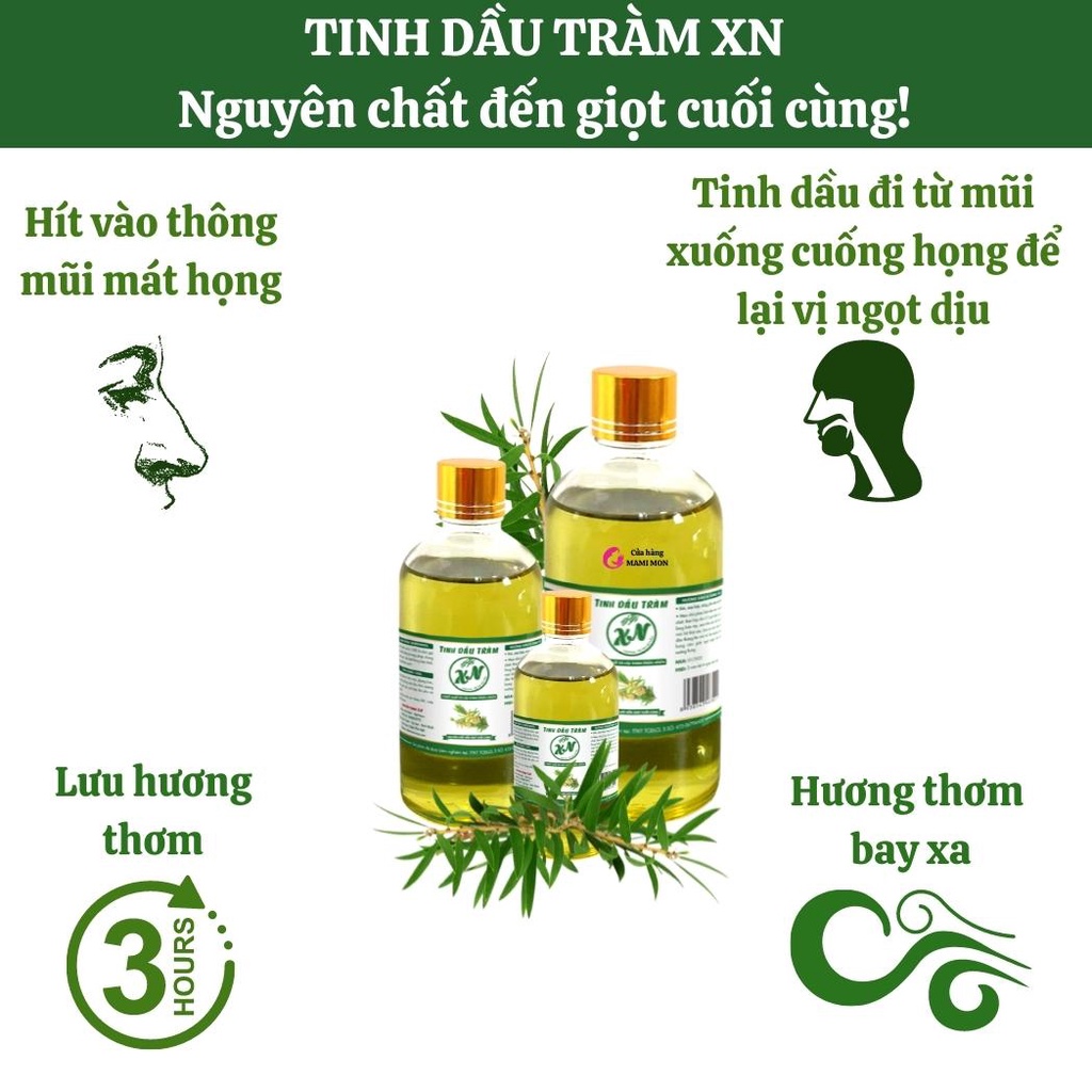 Tinh dầu tràm gió nguyên chất cho bé Shop Mami Mon– Tinh dầu tràm Xứ Nẫu Huế Shop Mami Mon