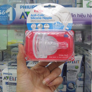Núm Ty Silicone Farlin Siêu Bền Chống Sặc H-1L