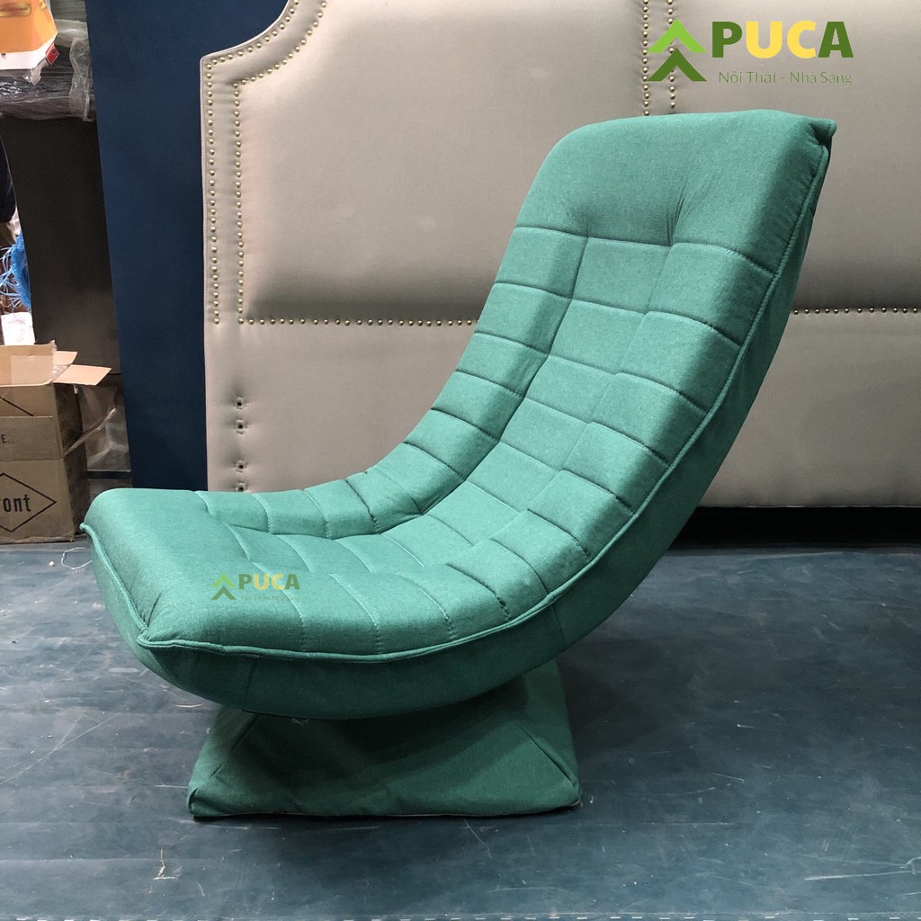 [𝐁𝐚̉𝐨 𝐡𝐚̀𝐧𝐡𝟏𝟐𝐭𝐡] Ghế lười xoay PUCA Decor phòng ngủ, đệm SOFA đơn Cao cấp dáng bệt tựa lưng, ngồi văn phòng ,