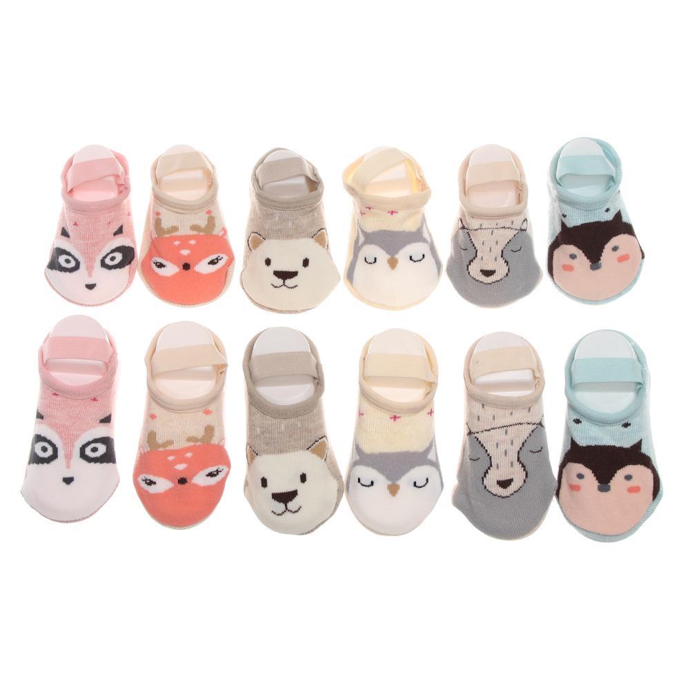 SUSANS Vớ Cotton Mềm Chống Trượt Thoải Mái Khi Tập Đi Cho Trẻ Em
