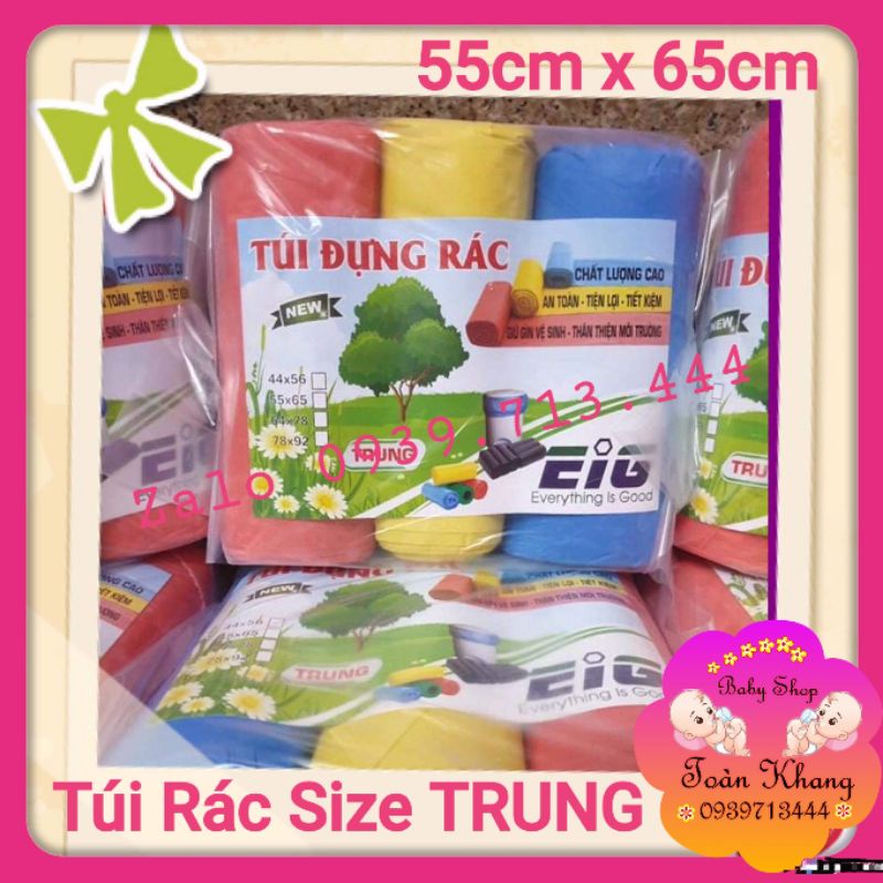 BỘ 3 CUỘN TÚI RÁC TỰ PHÂN HỦY LOẠI 1KG